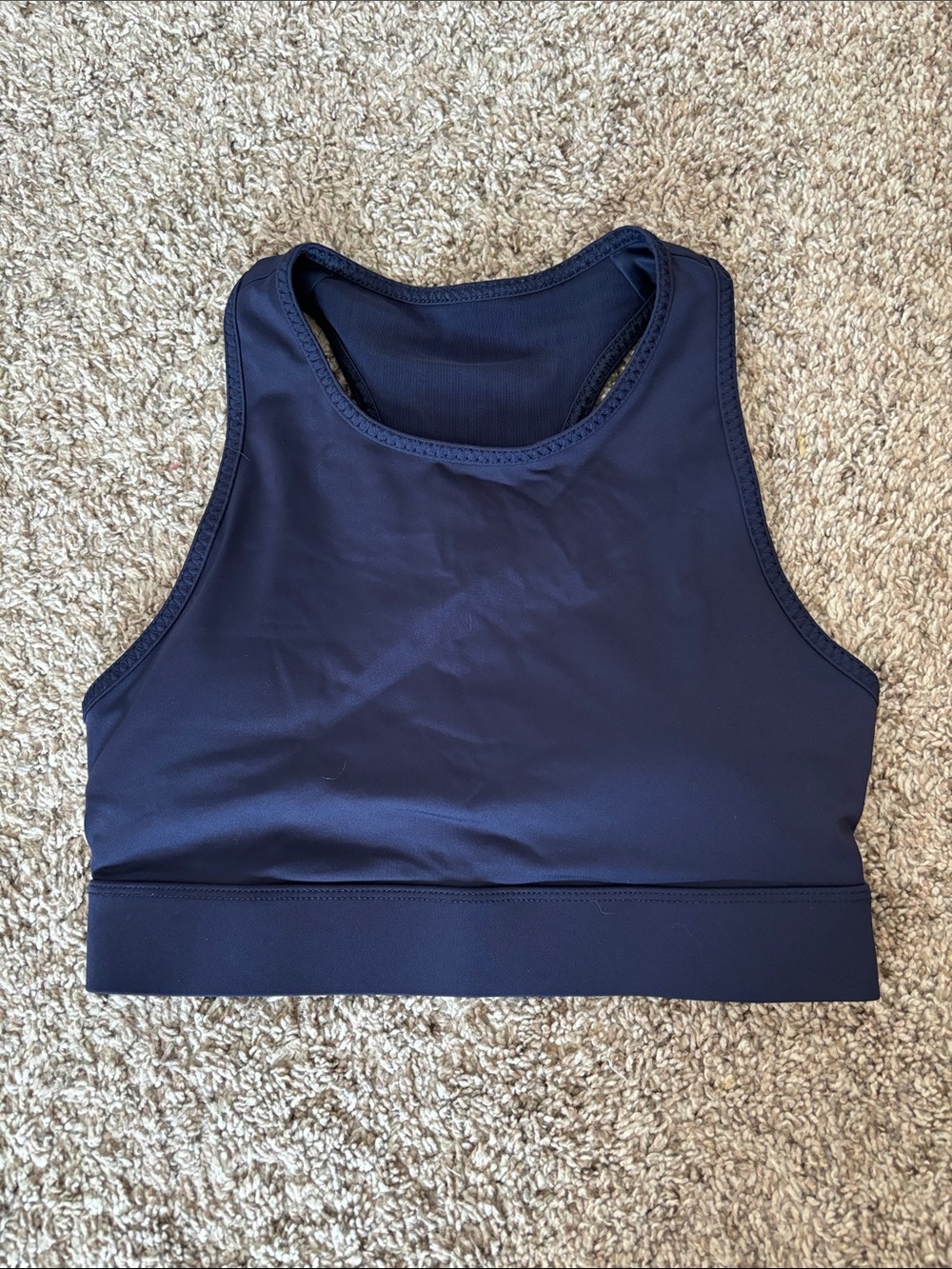 Fabletics Navy High-Neck Sports Bralette
